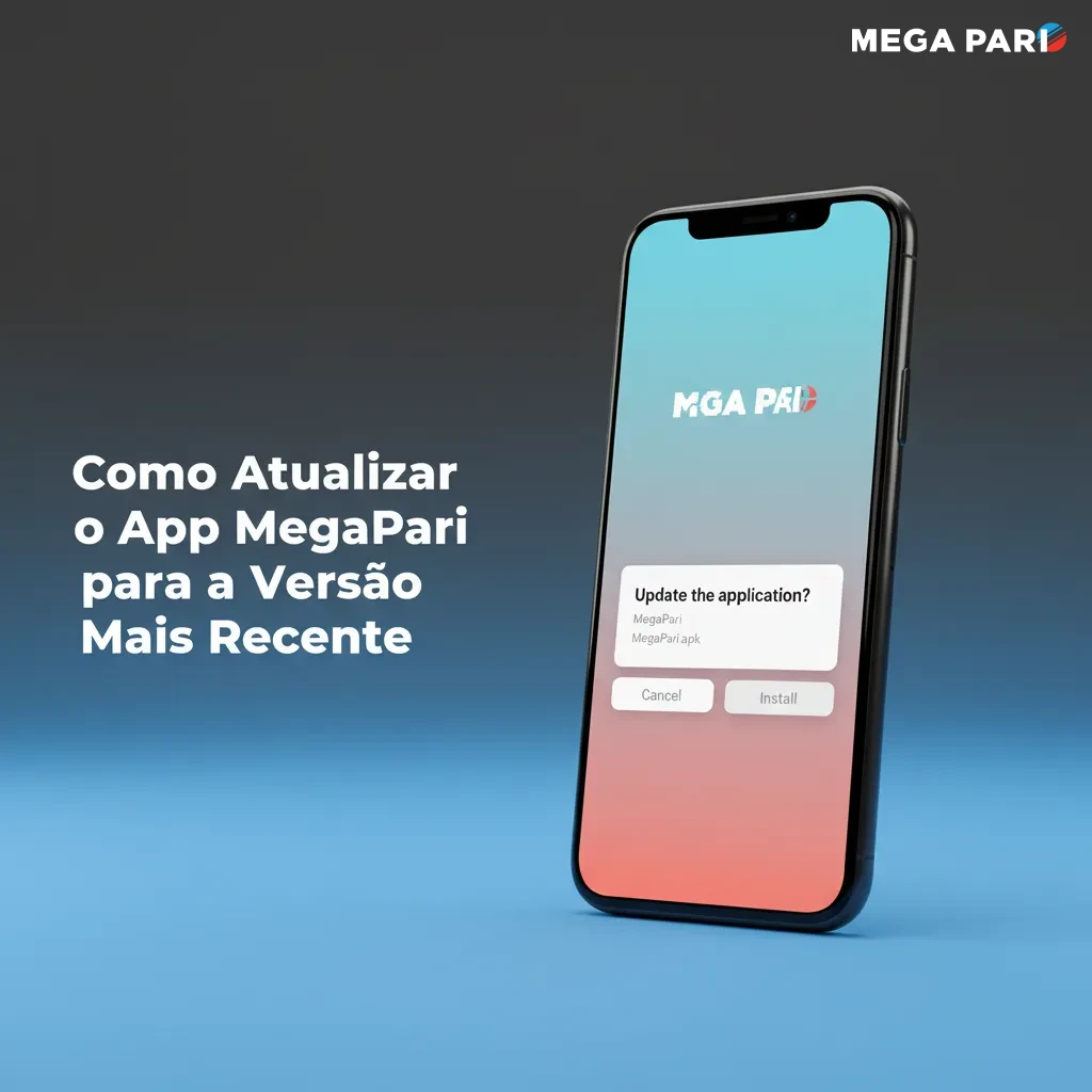 Atalho do PWA MegaPari na tela inicial; sempre atualizado automaticamente, sem downloads manuais.