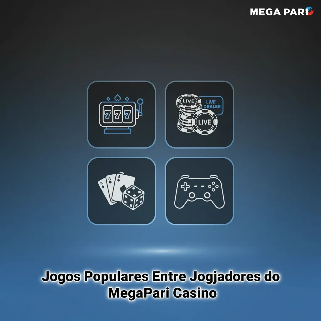 Colagem de capas de slots populares do MegaPari no Brasil: Gates of Olympus, Sugar Rush, Big Bass Bonanza, Book of Dead.