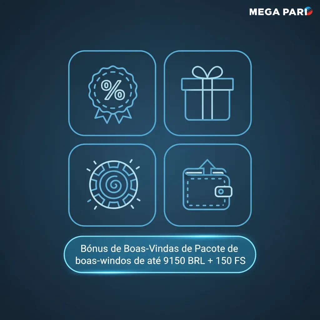 Promo MegaPari: pacote de boas-vindas até R$9.150 + 150 giros grátis em 4 depósitos.