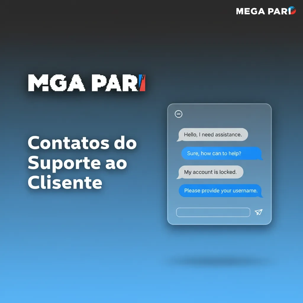 Contatos do suporte: chat 24/7, support@megapari.com, Central de ajuda e Suporte no app para dúvidas de pagamento.