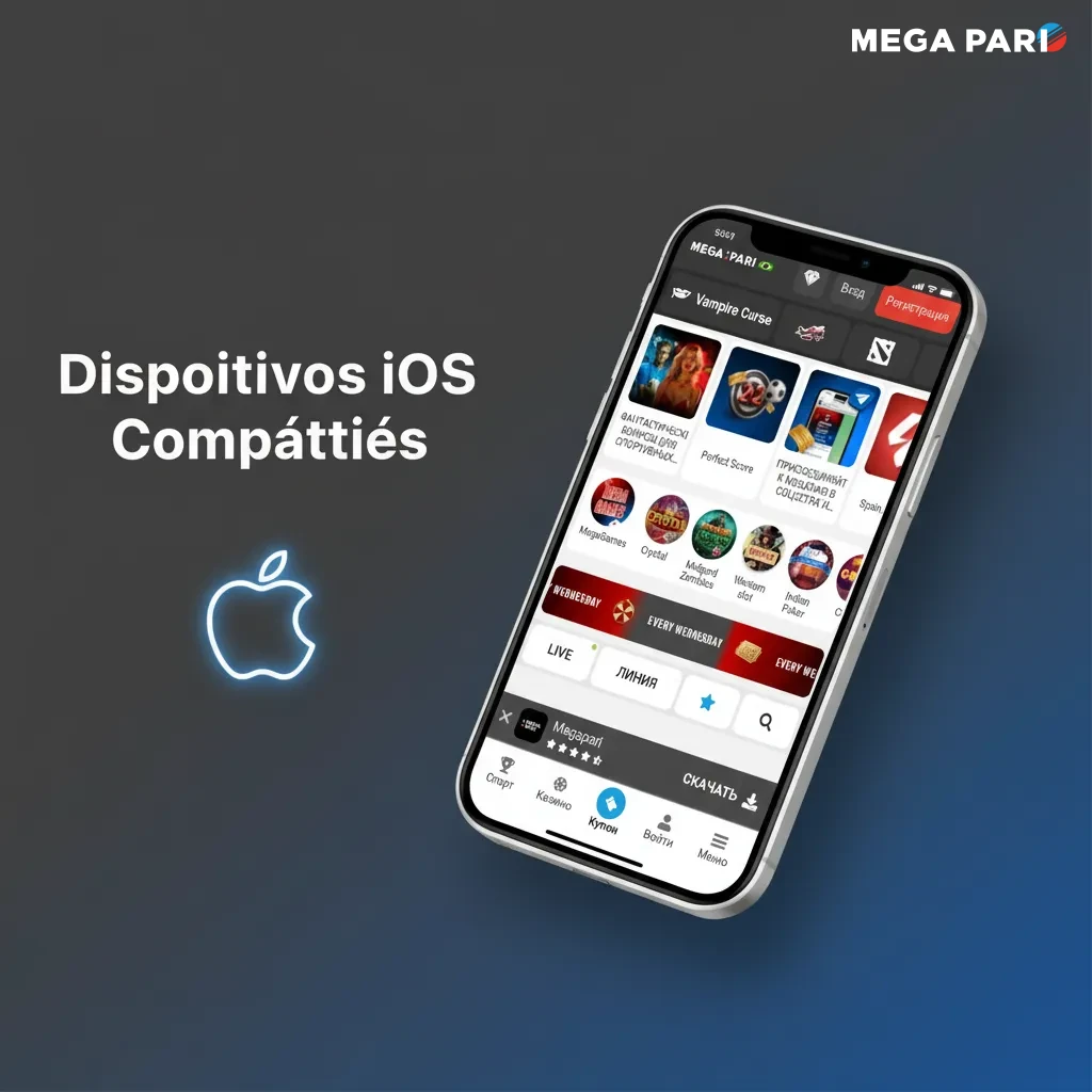 Dispositivos iOS compatíveis para a PWA da MegaPari: iPhone XR, XS/Max, 11–15/Pro, SE 2ª–3ª; iPad 9ª, Air 5, Pro 11"