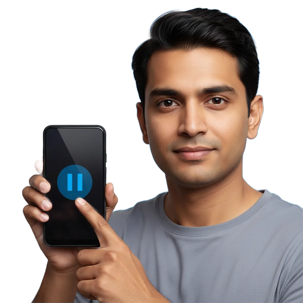 Banner Jogo Responsável MegaPari com ícones de limites, pausa e autoexclusão para jogo seguro e consciente.