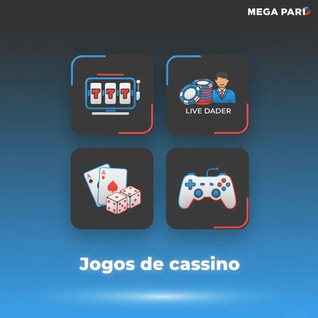 Jogos de cassino da MegaPari: slots, roleta, blackjack, bacará e mesas ao vivo com crupiês profissionais.