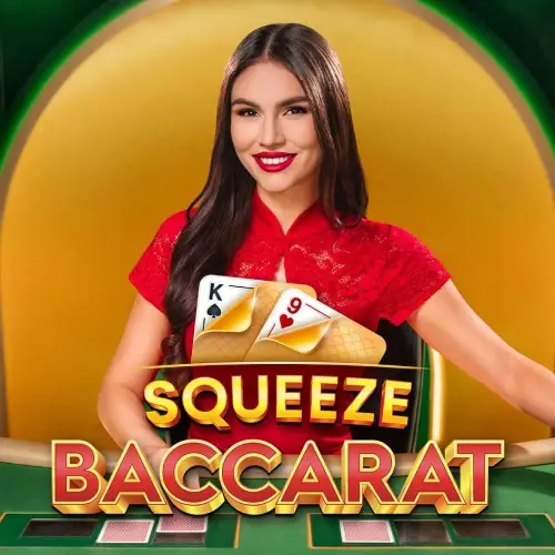 Baccarat Squeeze ao vivo com 98,94% RTP e suspense no MegaPari Brasil.
