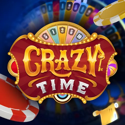 Crazy Time game show ao vivo com quatro bônus interativos no MegaPari Brasil da Evolution.