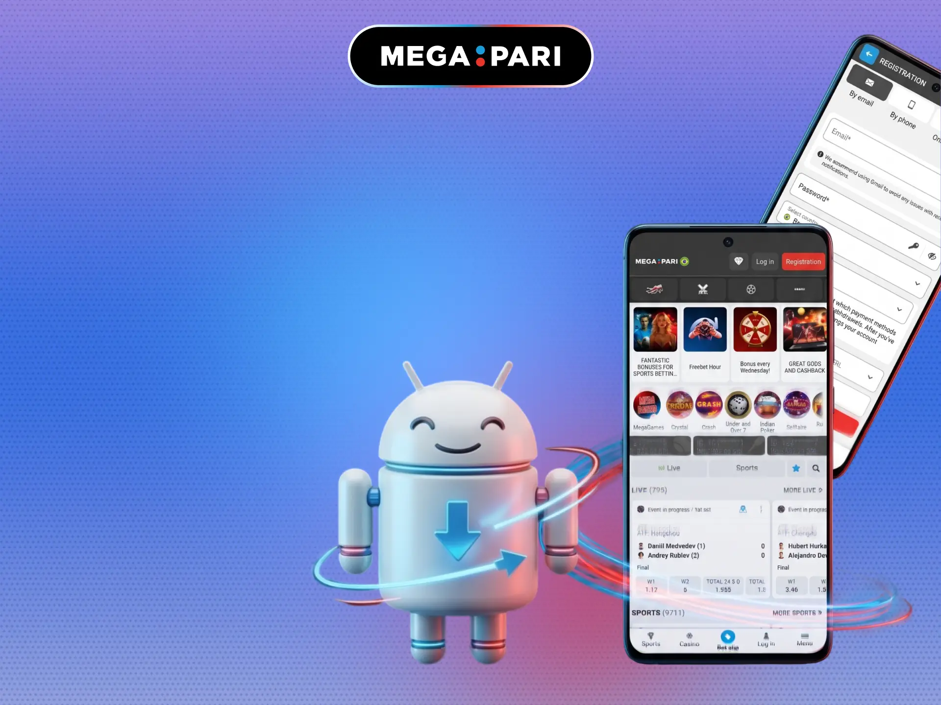 Download the MegaPari APK on Android in 4 simple and secure steps.