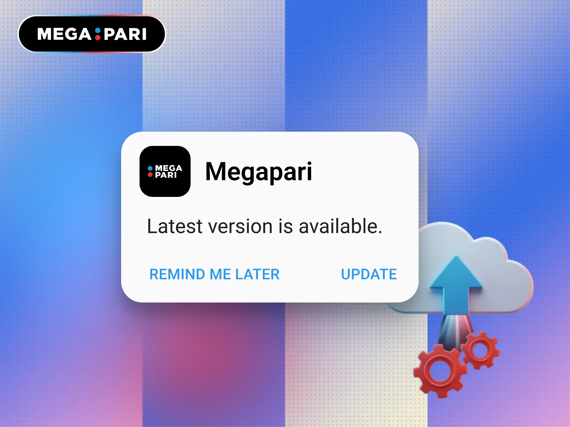 How to update the MegaPari app to the latest version in Brazil.