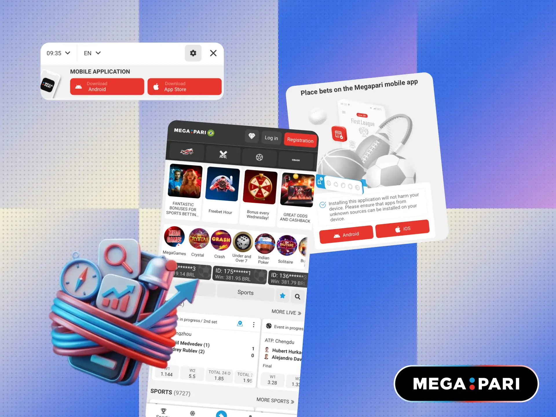 Reasons why players in Brazil choose the MegaPari app for betting.