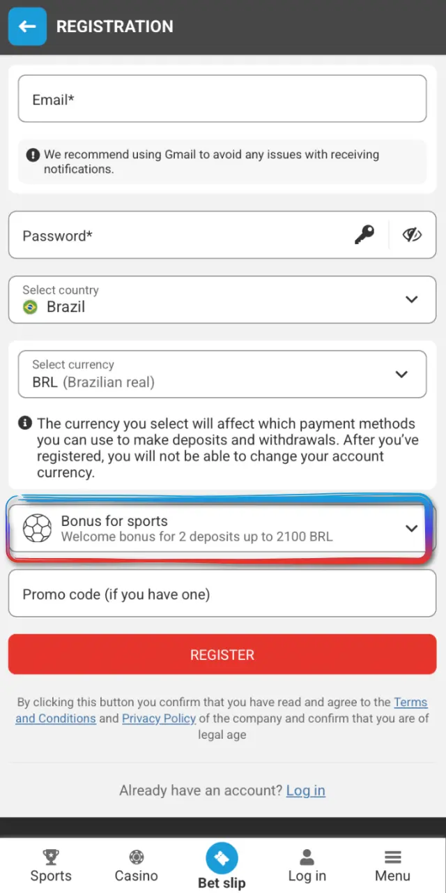 Set a secure password and confirm your details in the MegaPari app.