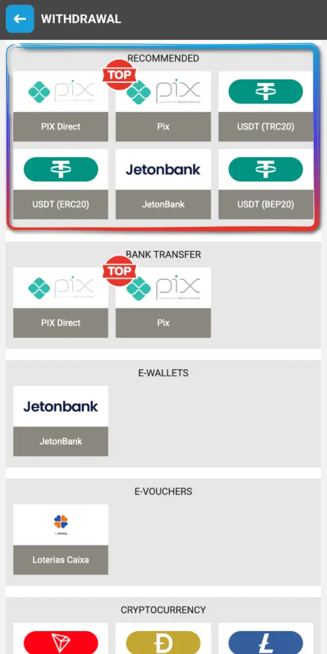 Select the method, enter the amount, and confirm your details on MegaPari.
