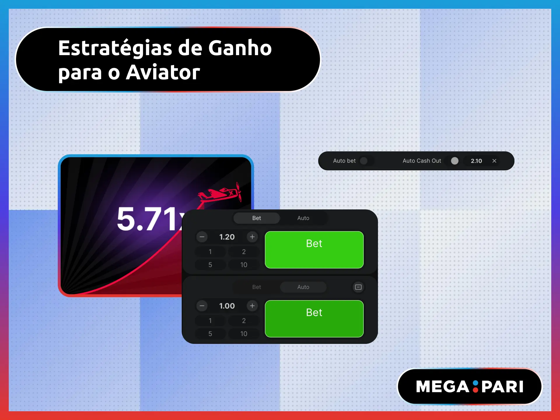 Estratégias de ganho para o Aviator no MegaPari Brasil com auto cashout e gestão.