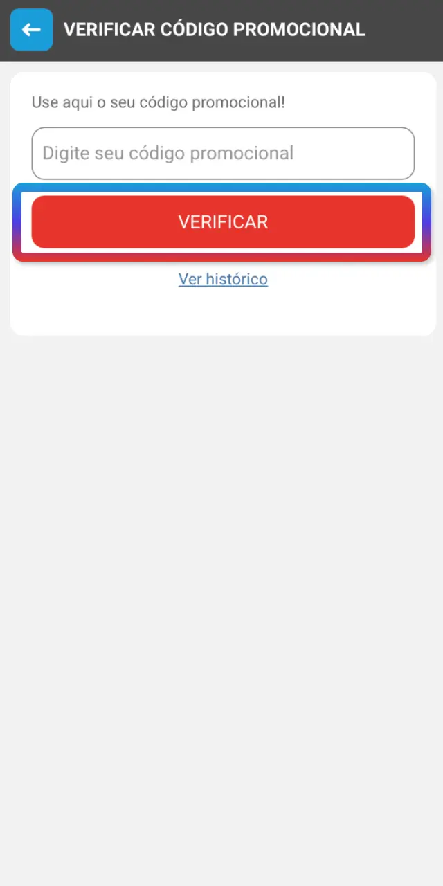 Abra o perfil de promoções no MegaPari Brasil, selecione o bônus e confirme.