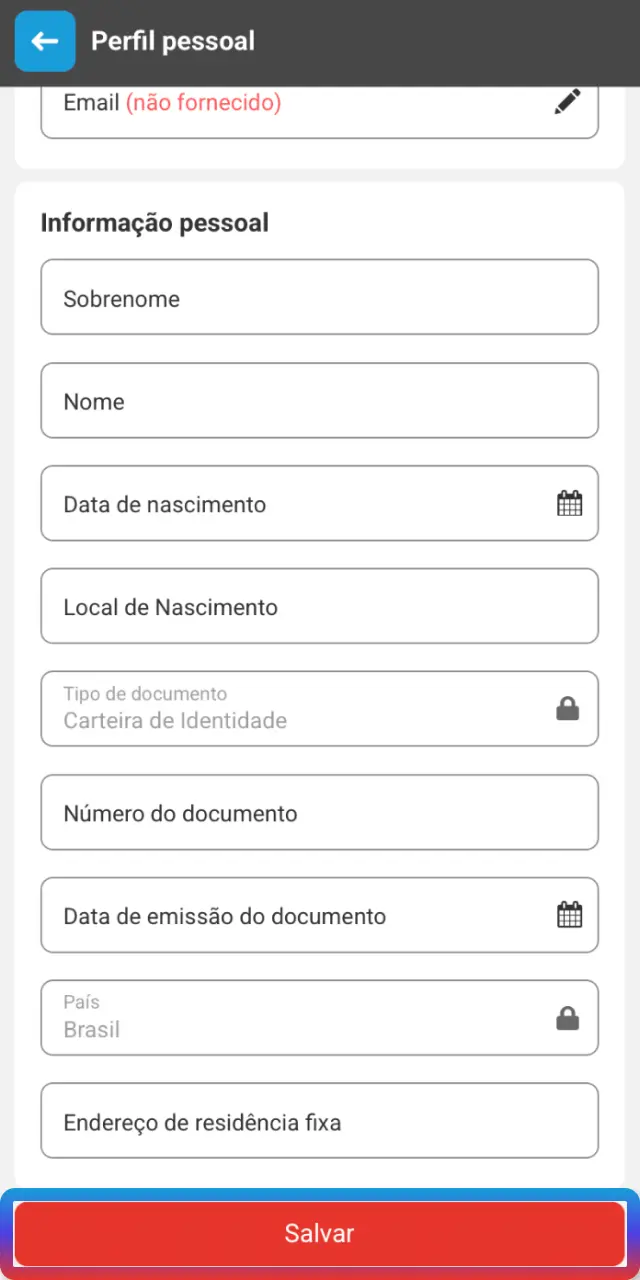 Aguarde a análise e veja o status na área de conta do MegaPari Brasil.