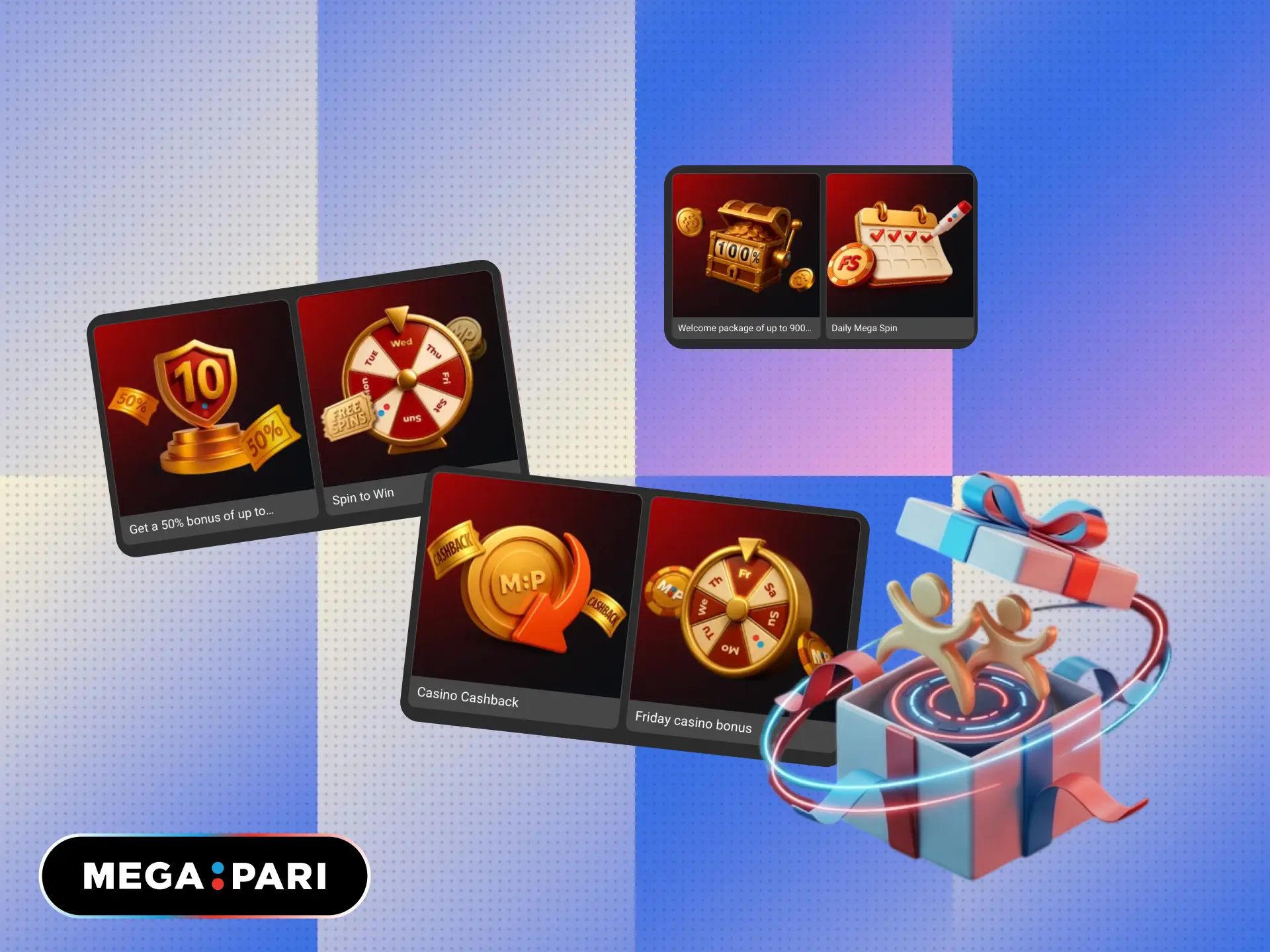Live casino welcome bonus on MegaPari Brasil with extra funds for new players.