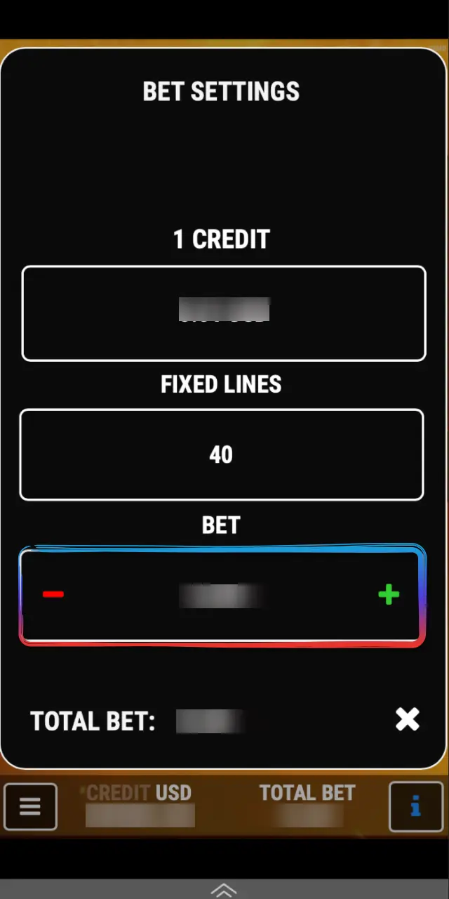 Set your bet per spin, lines, and levels before starting on MegaPari Brasil.